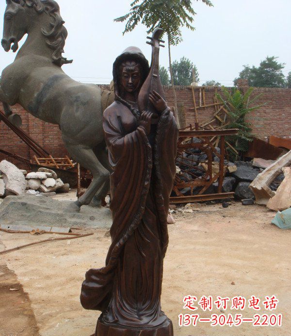 济南中领雕塑丝滑美女铜雕