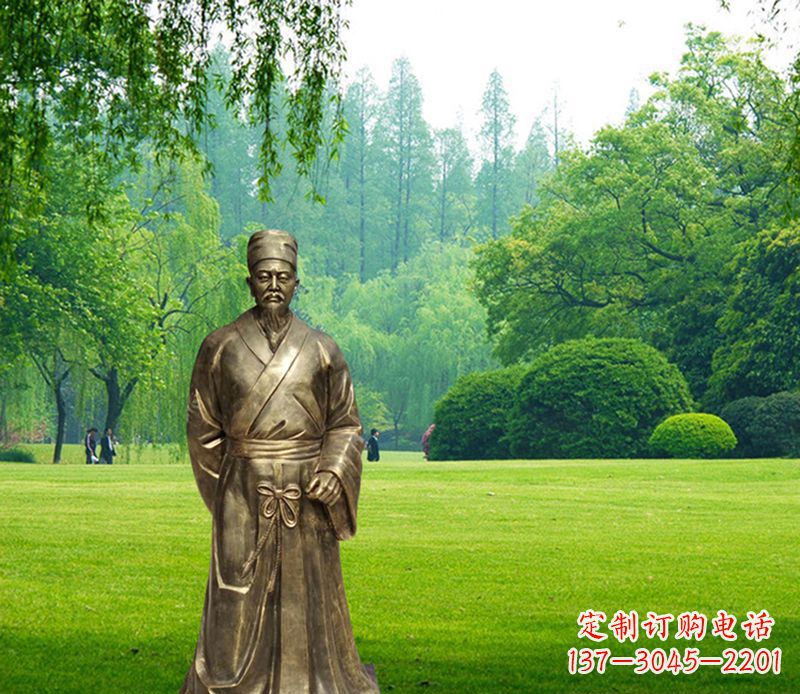 济南古代名医李时珍铜雕