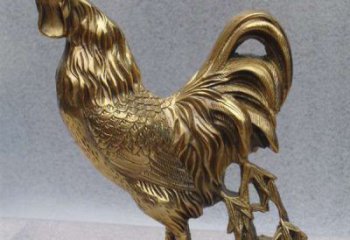 济南经典公鸡铜雕