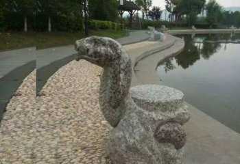 济南中领雕塑-十二生肖蛇石雕