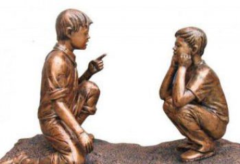 济南专业定制小品铜雕-尊贵的雕塑男孩