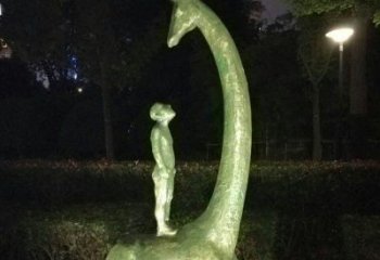 济南壮观绝伦的长颈鹿雕塑