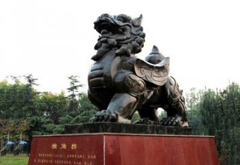 济南独角兽雕塑，释放公正之美