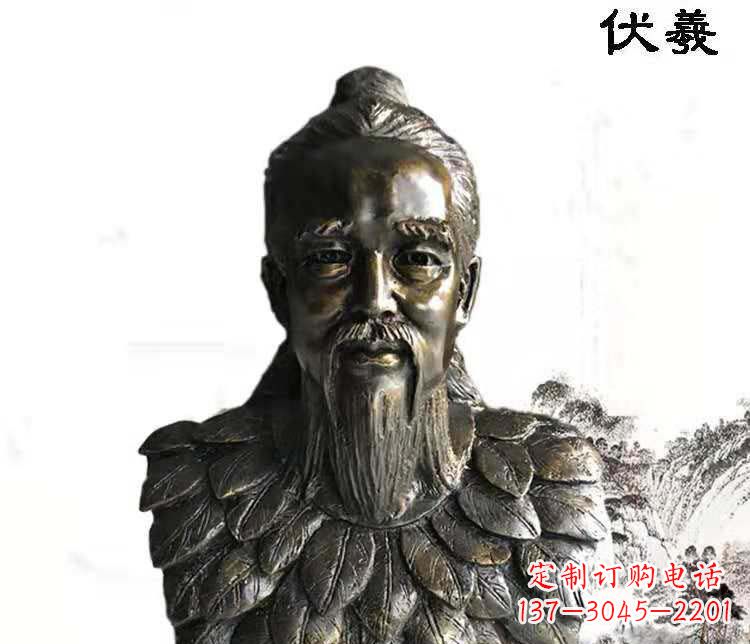 济南经典古神伏羲雕像,文化艺术绽放光芒