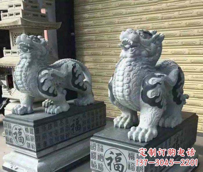 济南传承经典的古典貔貅石雕