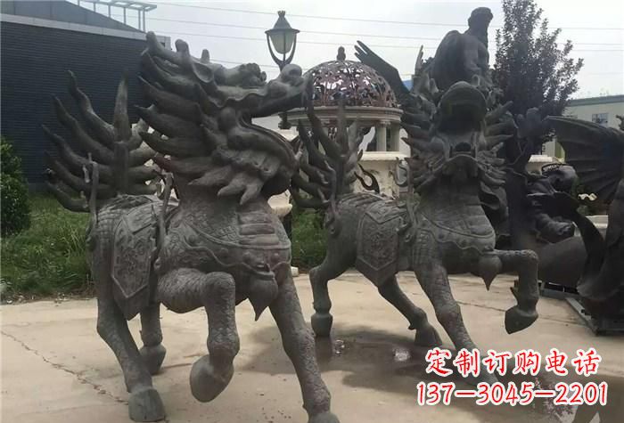 济南古代铜雕麒麟