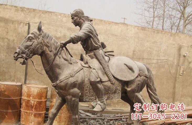 济南古代战马铜雕塑,为您定制灵动雄壮的艺术品