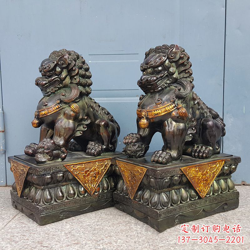 济南故宫青铜狮子