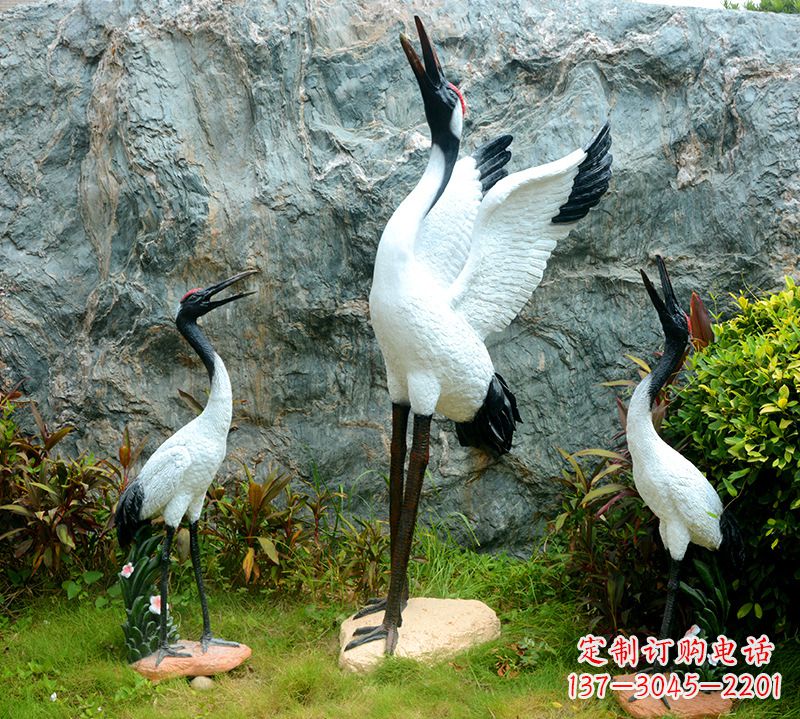 济南故宫仙鹤雕塑