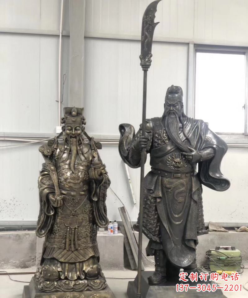 济南海量关公雕塑把财神收入囊中!