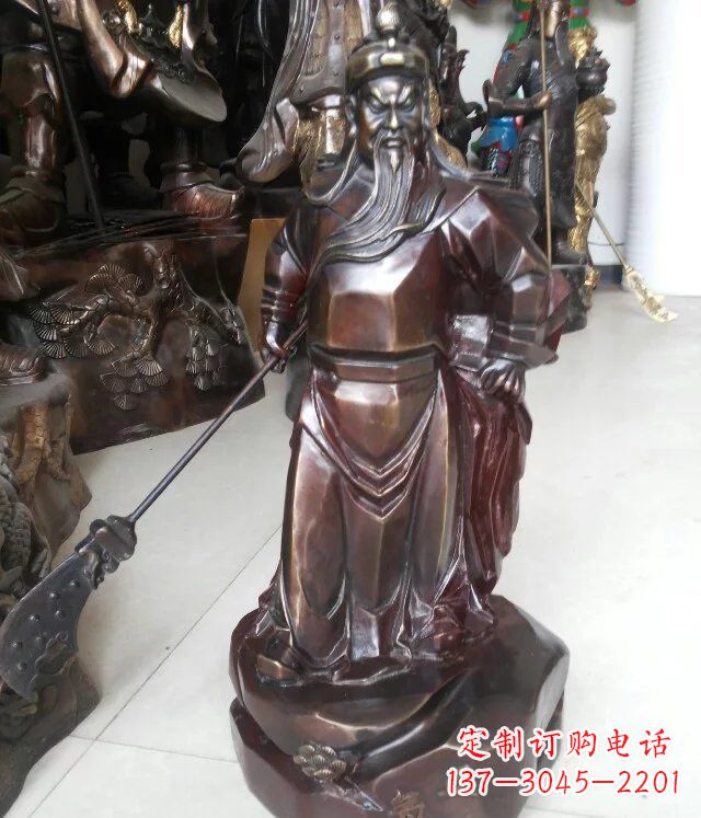 济南关公古代人物铜雕 (3)