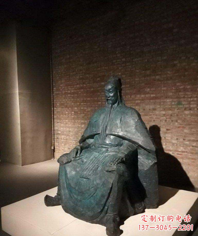 济南关公古代名人铜雕