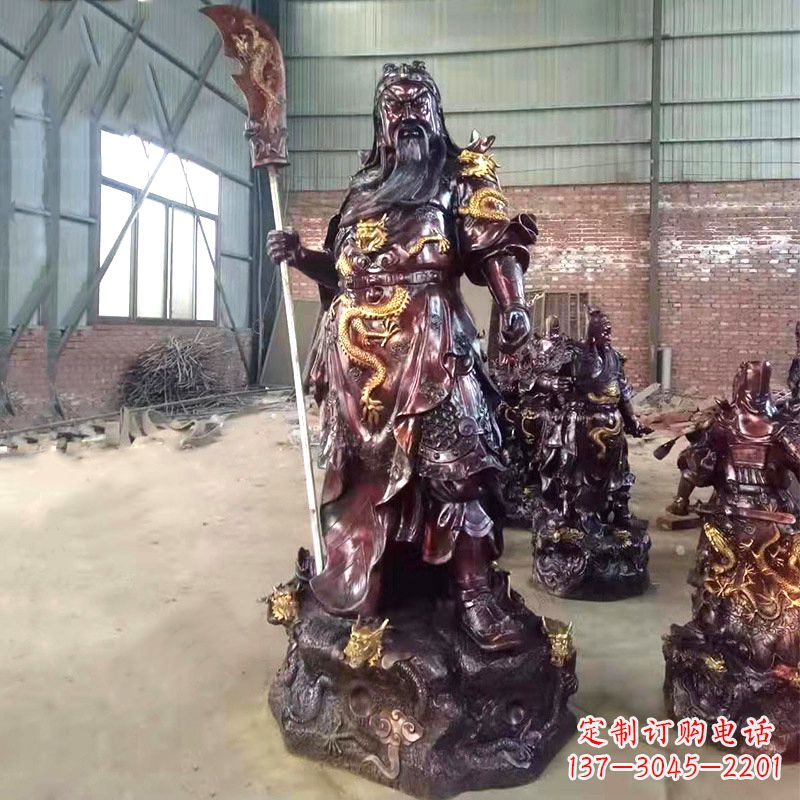 济南国际级铜雕作品--关公关二爷神像