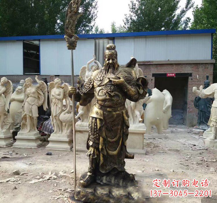 济南精致古典,尊贵典雅--关公铜雕定制