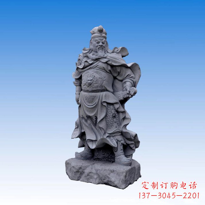 济南关公青石石雕