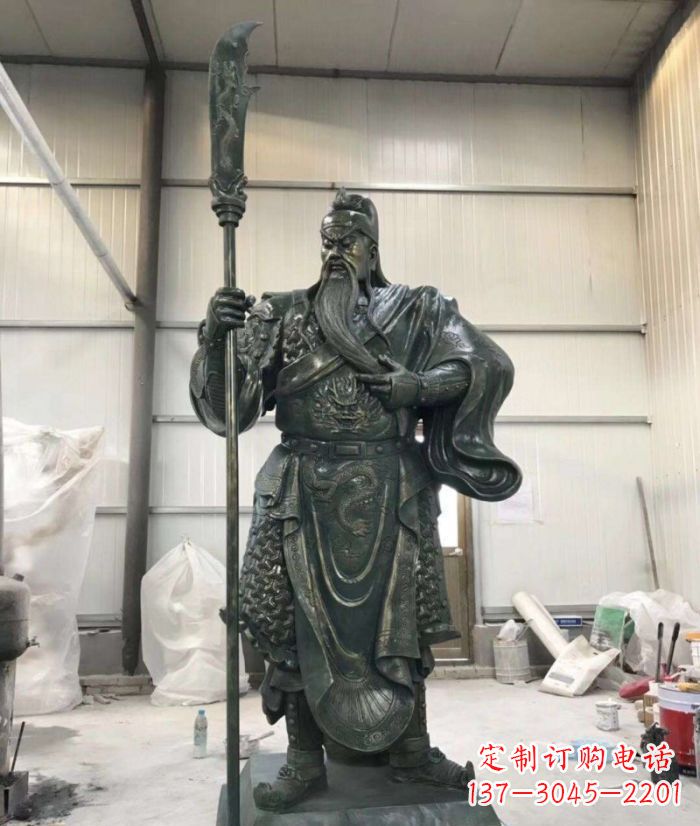 济南正宗唐朝关公铜雕艺术品