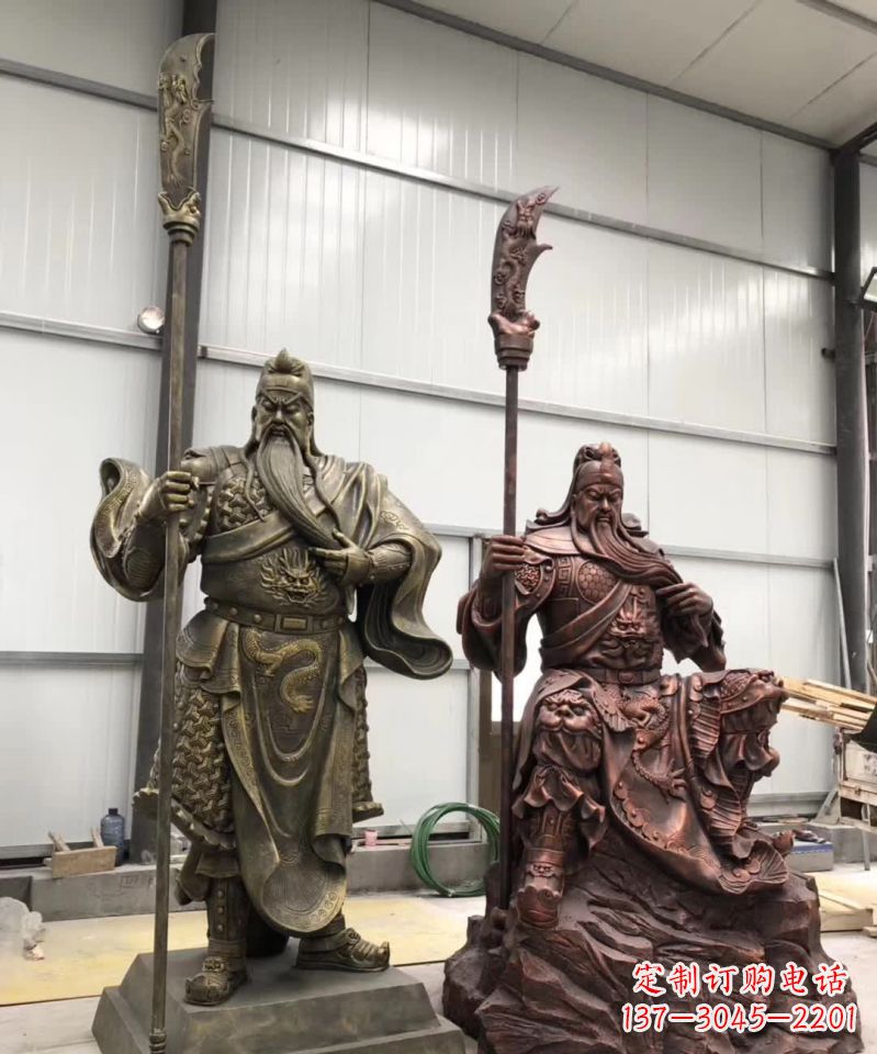济南关公人物铜雕1