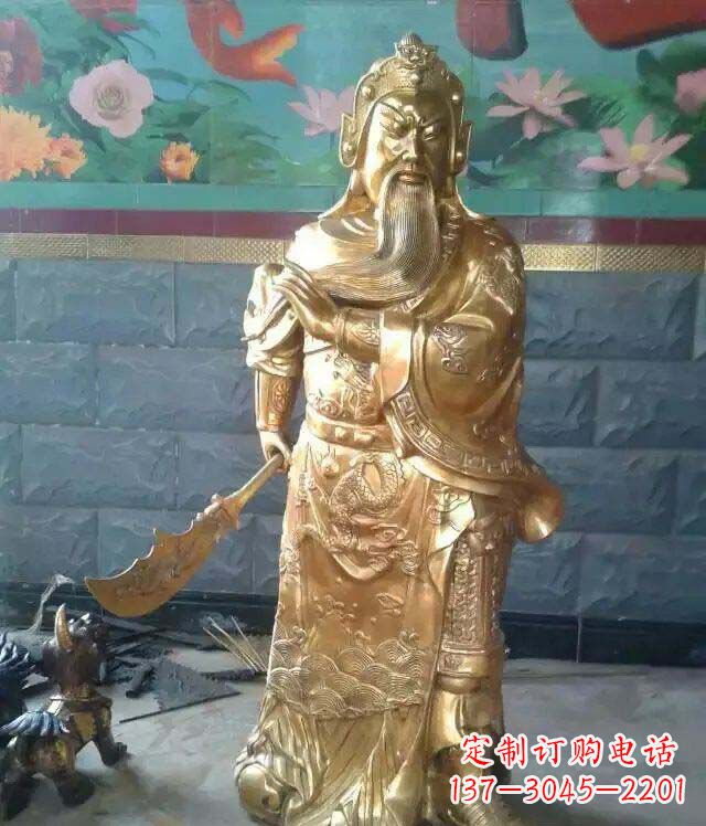 济南精美铜雕关公雕塑