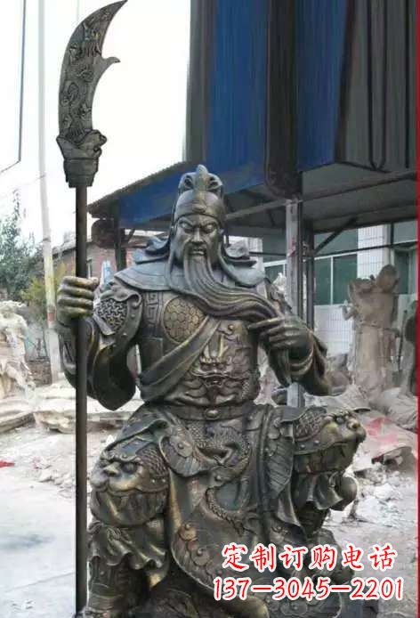 济南关公铸铜雕塑