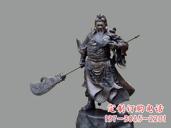 济南关羽关二爷铜雕