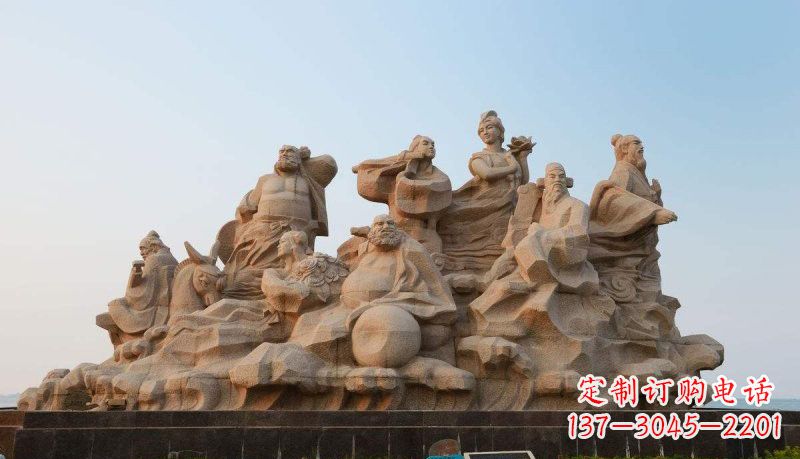 济南专业定制八仙过海雕塑