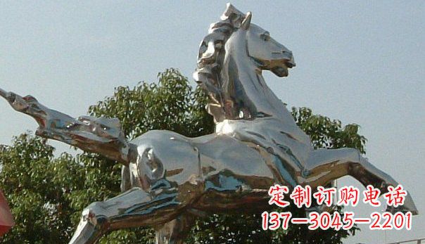 济南精美不锈钢奔马雕塑