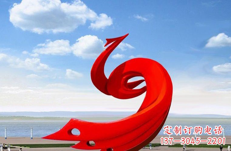 济南广场不锈钢抽象凤凰222