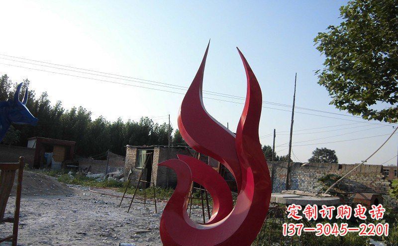 济南广场不锈钢抽象凤凰雕塑_1 (2)
