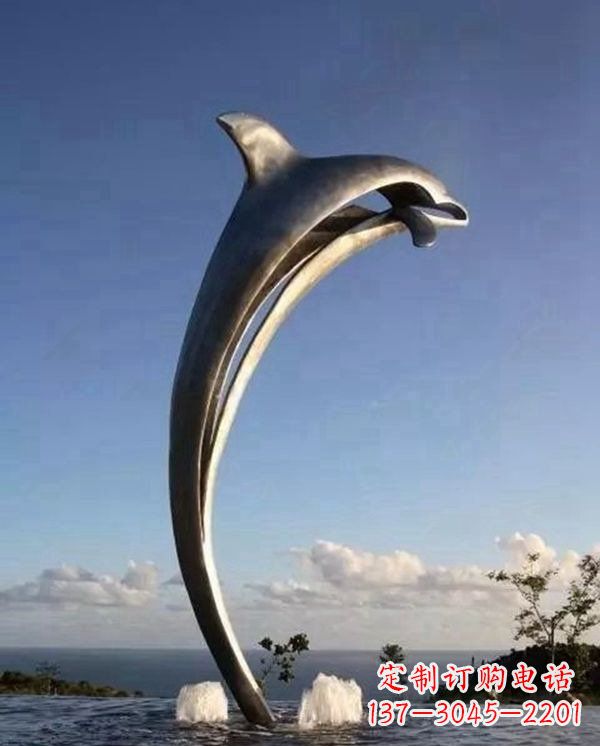 济南精致雕刻，细腻传递—中领雕塑海豚雕塑