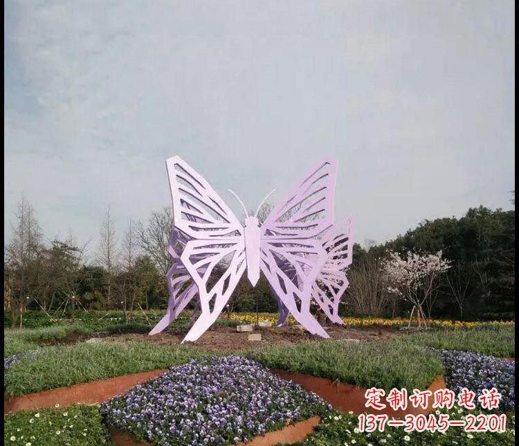济南广场不锈钢创意蝴蝶雕塑
