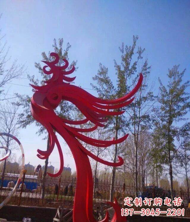 济南中领雕塑凤凰大型抽象雕塑
