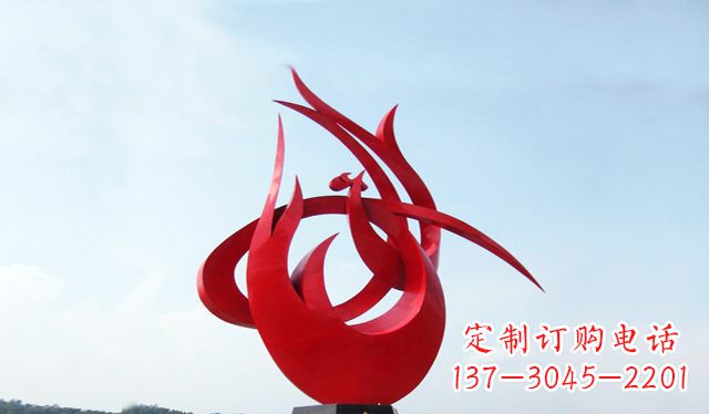 济南艺术引领,荣耀之羽——中国领雕塑制作不锈钢大型凤凰雕塑