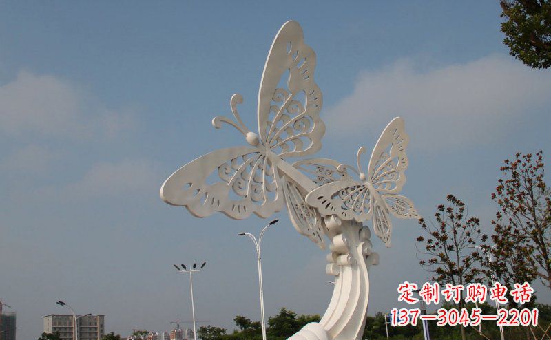 济南完美的蝴蝶不锈钢雕塑