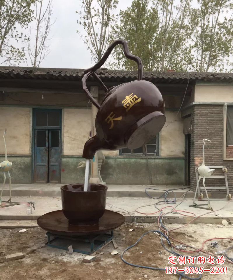 济南茶壶精美铜雕,为您打造经典景观雕塑