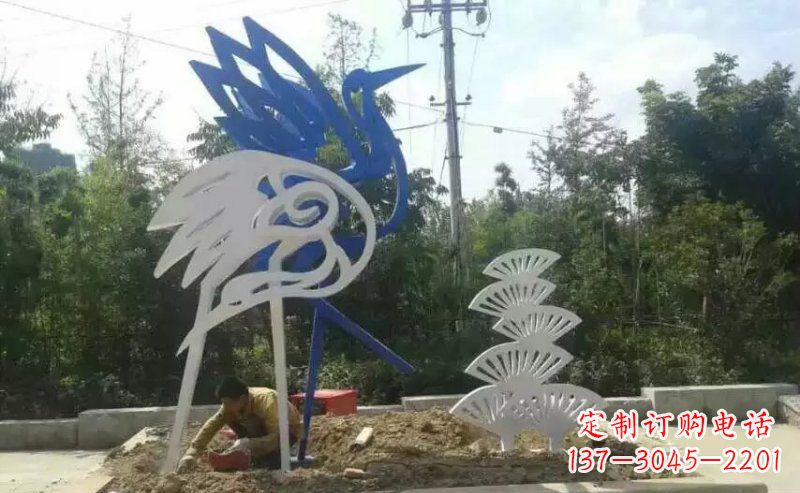 济南广场抽象天鹅动物不锈钢雕塑