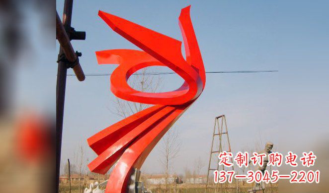 济南广场凤凰不锈钢雕塑 (3)