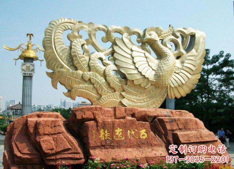 济南中领雕塑凤凰雕塑,精美绝伦