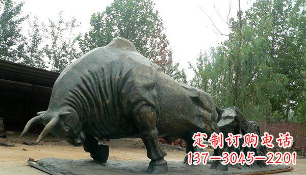 济南铜雕牛雕塑-领雕塑定制