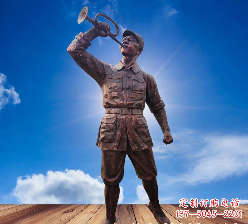 济南领雕塑:具有历史意义的红军铜雕