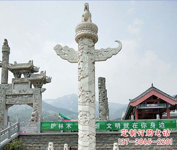 济南广场景观大理石华表石雕