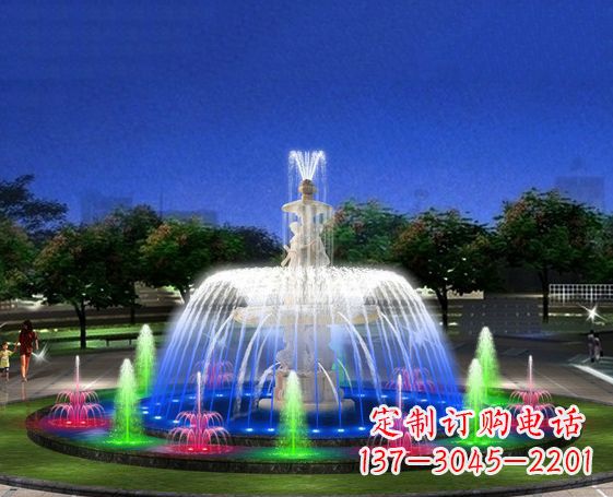 济南广场景观大型喷泉石雕 (2)