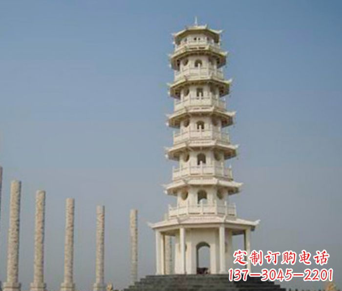 济南多层宝塔石雕:极致精美的雕塑艺术