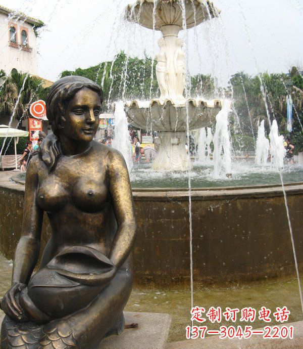 济南海螺景观铜雕展现经典之美