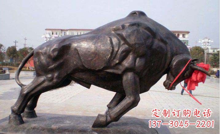 济南拓荒牛铜雕塑,让您的空间与众不同