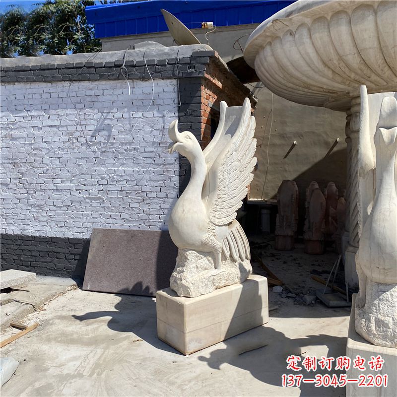 济南中领雕塑艺术精致天鹅雕塑