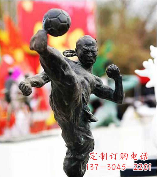 济南足球雕塑:展现无限自由