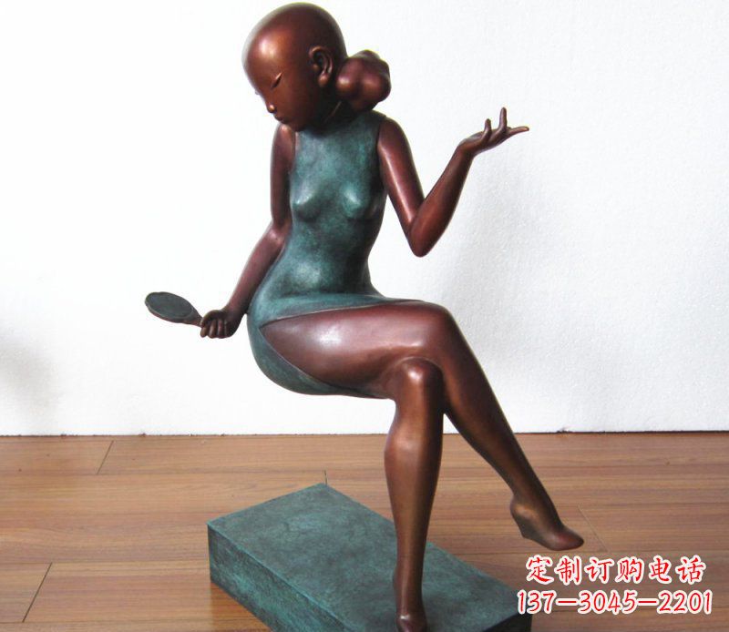 济南高雅美女铜雕,展现优雅唯美