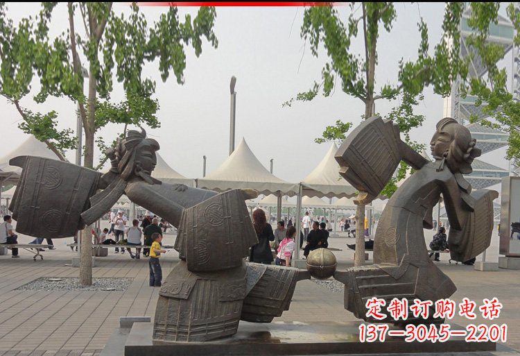 济南芭蕾舞姿精雕美女雕塑