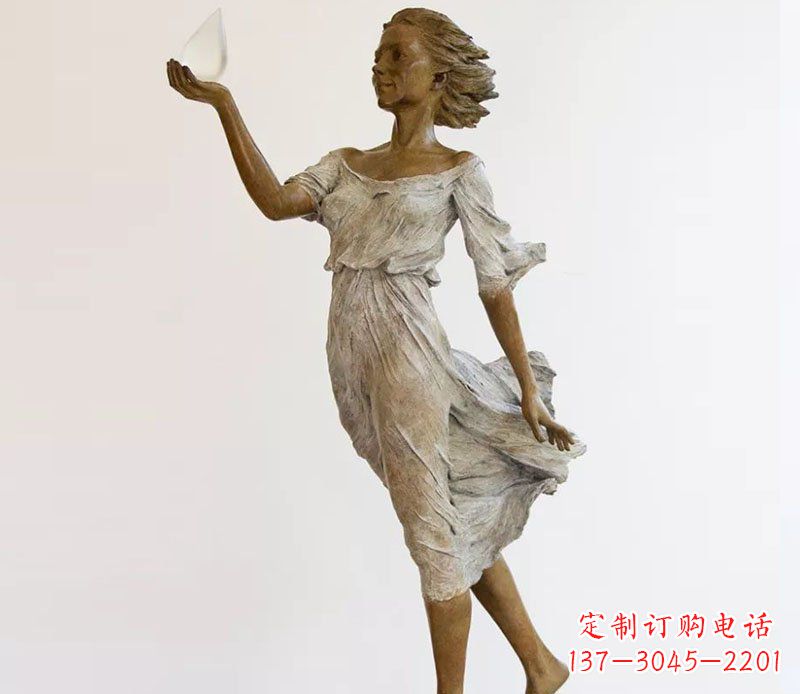 济南精美铜质西方美女雕塑