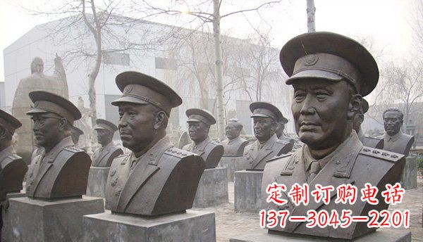 济南广场伟人头像人物铜雕